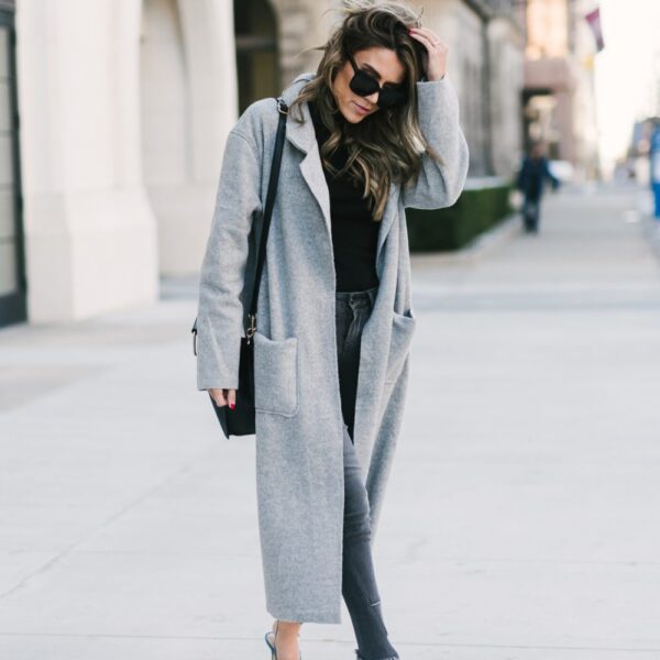 The Perfect Grey Coat for Fall